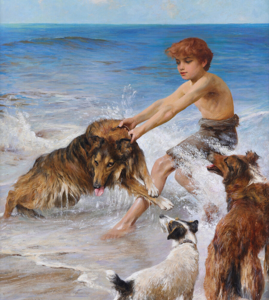 Arthur Wardle The Rescue buy Victorian Fine Art online