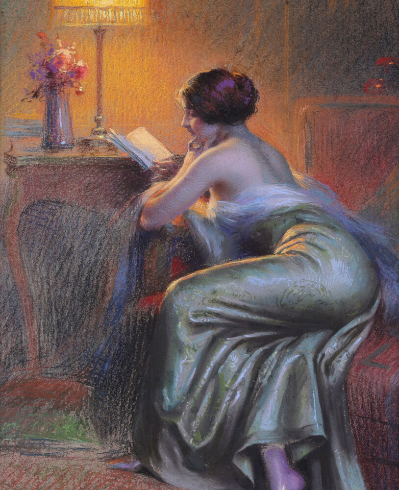 Delphin Enjolras pastel buy European art online fine art dealer