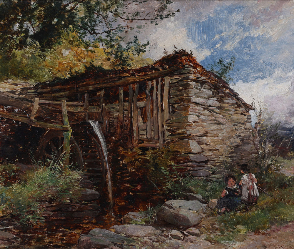 John Syer The Watermill buy Victorian art online paintings