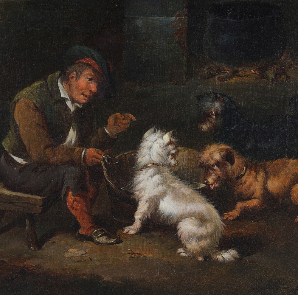 Paul Jones dogs painting buy Victorian art online