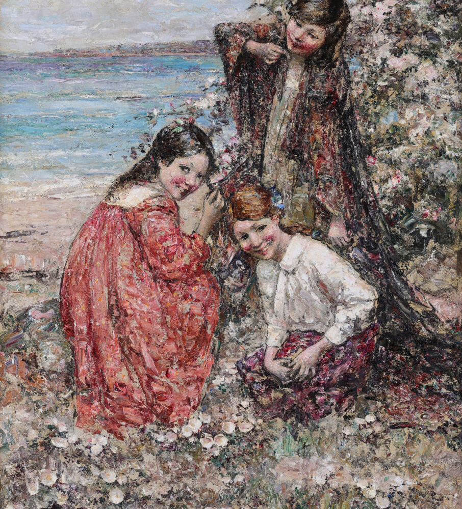 Edward Atkinson Hornel The Flower Girls Buy Impressionist Art Online