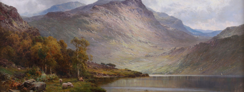 The Banks of Loch Lomond Alfred De Breanski Senior painting