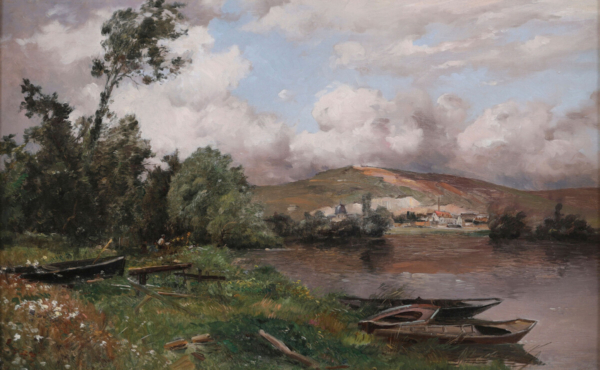 la Seine au petit andely Maurice Levis painting